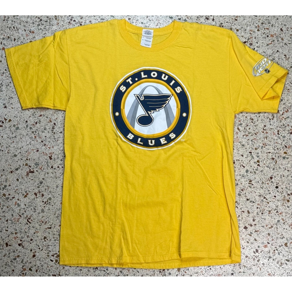 Gildon NHL Vtg St. Louis Blues Multicolored Short Sleeve T-Shirt Size Large